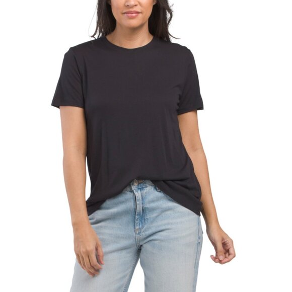VINCE Coastal Pima Cotton Short Sleeve Swing Tee